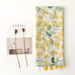 2025 Fashion Luxury Ink Painting Floral Tassel Viscose Shawl Scarf Lady High Quality Wrap Pashmina Stole Bufandas Muslim Hijab