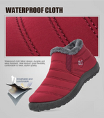 Winter Boots for Women Waterproof Snow Boots Botines Mujer 2025 New Slip on Plus Size Women Shoes Flat Couple Cotton Shoes Men