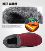 Winter Boots for Women Waterproof Snow Boots Botines Mujer 2025 New Slip on Plus Size Women Shoes Flat Couple Cotton Shoes Men