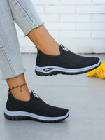 Women's ladies shoes Breathable Flying Woven Slip-On Sneakers shoes woman 2025, women's sneakers. csale shoes with free shipping