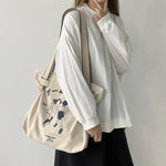 Women Canvas Shoulder Shopper Bag Large Capacity Casual Shopping Bag Simple Designer Totes Female Daily Handbag Top Handle Bags