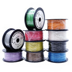 5M/20M PTFE Silver Plated Copper Wire 38/36/34/30/28/26 AWG Micro Fine UL1423 High Temperature Electronic DIY Single Core Cable