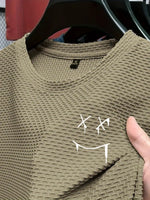 Summer men's comfortable, breathable, sporty round-neck short-sleeved top and ice silk quick-drying men's T-shirt