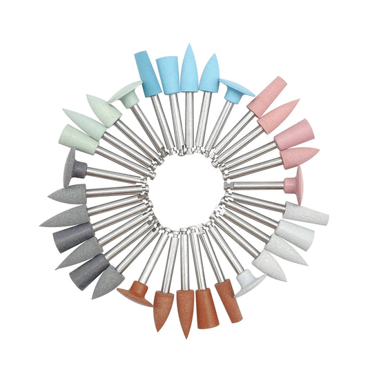 WELLCK Dental Silicone Grinding Heads Teeth Polisher for Low-speed Machine Polishing Dental Tools Dentistry Lab 12pcs/10pcs/Pack