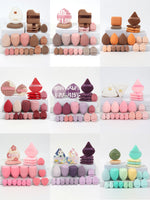 20 Pcs Pink Makeup Sponge and Makeup Puff Set Suitable for Face Cream and Powder Concealer Powder Makeup Machine