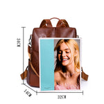 College Women Backpack Designer Soft Leather Vintage Packbag Female Travel Back Pack School Bags for Teenage Girls Shoulder Bag