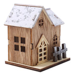 Christmas LED Light Wooden House Luminous Cabin Merry Christmas Decorations for Home DIY Xmas Tree Ornaments Kids Gifts New Year