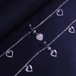 Stonefans Women Sexy Rhinestone Heart Belly Button Waist Chain Fashion Love Pendant Navel Piercing Chain Ring Body Jewelry Party
