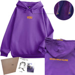2024 Original  Hoodie Printed Seven With You 13 You Never Walk Alone Digital File Jimin Merch For Fans Card Purple Sweatshirt