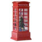 Christmas Chestnut Telephone Booth Christmas Desktop Decoration Luminous Telephone Booth Creative Night Light Christmas Gifts