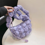 Women Handbags Elegant Quilted Shopping Bag Cloud Pleated Bubbles Messenger Bag Casual Shoulder Bag Fashion Simple Commute Bag