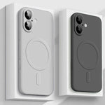 Luxury Magsafe Liquid Silicone Soft Phone Case For IPhone 16 15 14 13 12 11 Pro Max Plus Strong Magnetic Wireless Charging Cover