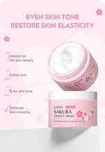 LAIKOU Japan Sakura Face Cream Smoothing Moisturizer Whitening Nourishing Oil Control Moisturizing Skin Care Repair Skin