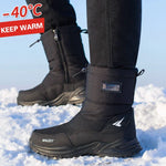 Winter Men Boots 2025 Winter Shoes Men Snow Boots Waterproof Non-slip Thick Fur Winter Boot For -30 Degrees Platform Snow Boots