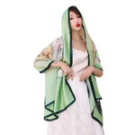 180X90CM Luxury Brand Fashion Summer Women Soft Silk Scarves Female Shawl Foulard Ladies Muffler Beach Wrap Bandanna Pareo beach