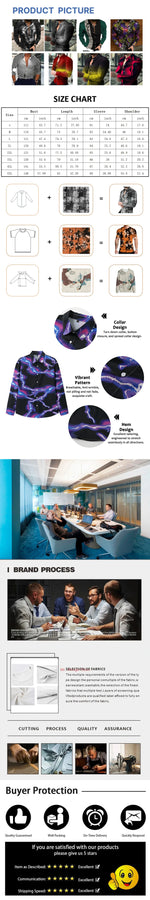 New Spring And Autumn Men's Shirt Elastic Solid Color Dot Printed Shirt Temperament Casual Standing Collar Long Sleeve Cardigan