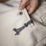 Maden Retro White 10.9OZ 100% Cotton Denim Jeans Cleanfit Loose Casual Elastic Waist Pants for Men's Spring And Autumn Trousers