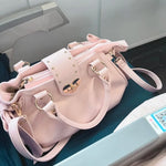 Harajuku Bow Pink Hand Bag Purse Women Japanese Style Soft Casual Crossbody Bag Ladies Sweet Cute Large Capacity Shoulder Bags