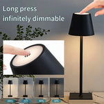 Wireless Table Lamp LED Wine Bottle Base Rechargeable Vases Light Touch Switch Bar Dining Lamp