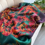Latest Spring High Quality Soft Silk Scarf Women Ladies Elegant Print Scarf Fashion Shawl Beach sun Protection Designer Scarf