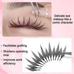 Manga Spire New Style Feather Shape Eyelashes Extensions Individual Volume C/D Curl Premade Fans False Lashes 8-15mm Makeup Tool