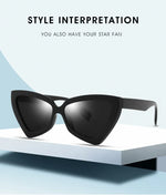 Fashion Cat Eye Sunglass Trendy Female Eyewear Luxury Irregular Frame Popular Women Travelling Sun Glasses Ultraviolet-proof