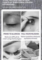 8Pcs Magnetic Eyelashes No Glue Needed Magnetic False Eyelashes with Applicator Reusable Thick Natural Effect 5 magnets Lashes