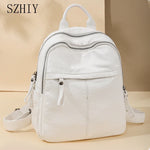 Large Capacity Washed Leather Backpack Women Shoulder Bag Waterproof and Soft Travel Backpack Mother Big PU Mochilas Feminina