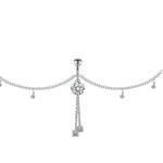 Sexy Dangle Rhinestone Piercing Navel Chain Belly Button Ring with Waist Chain Women Navel Piercing Body Jewelry