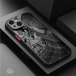 Marvel Spider-Man Venom Cover Phone Case for iPhone 11 12 Mini 13 14 16 15 Pro 15 16 Pro Max Matte Hard Shell
