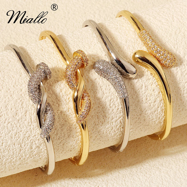 Trendy Miallo Stainless Steel Spike Bracelet Newest Studded Wrap Woman's Bracelet Brand Nail Bracelets Female As Gifts