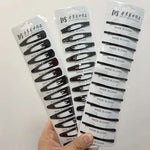 12Pcs/Set Black Barrettes BB Hair Clips Professional Hairpins Hair Accessories For Women Girls Styling Tool Headdress