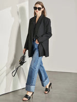 Amii Minimalism Women Jeans 2024 Spring Vintage Denim Pants Loose Wide Leg Pants Women's Casual Pants Female Trousers 12270097