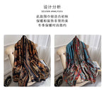 180*90cm Large Silk Satin Scarf Hijab Women Print Spring New Shawl Wrap Female Hand Bag Foulard Pashmina Travel Echarpe 2022