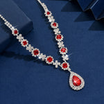 Ladies' fashionable and trendy design, water droplet necklace, jewelry suitable for dates, parties, holidays, gifts