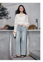 Semir Jeans Women 2025 Summer Cooling Wide Leg Pants Tencel Loose High Waist Comfortable Trousers