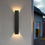 LED Black & White Wall Lamp Outdoor Waterproof Wall Lamps Strip Aluminum Wall Lights Bathroom Indoor & Outdoor Lighting Fixtures
