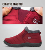 Boots for Women Waterproof Snow Boots Botines Mujer 2023 New Slip on Plus Size Women Shoes Flat Couple Cotton Shoes Men2023