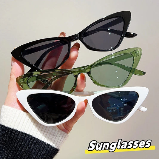 Womens Trendy Cat Eye Sunglasses Men Outdoor Retro Fashion Sun Glasses Goggles Unisex Resin UV400 Protection Sports Sun Shades