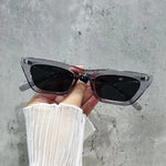Vintage Cat Eye Sunglasses Woman Retro Shades Black Sun Glasses Female Fashion Small Frame Mirror Square Oculos De Sol