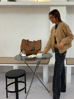 Patchwork Leopard Star Metal Rivet Jeans Y2k Denim Pants Women Female Baggy Dragging Hip High Street 2025 Casual Trousers