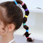200/400pcs Cute Colorful Small Hair Bands For Little Girls Ponytail Holder Hair Tie Rubber Band Mini Hair Ring Hair Accessories