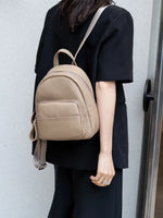 Genuine Leather Cowhide Women Backpack Shoulder Bag Female Simple Commuter Travel Schoolbag Daily Women Backpack Handbag