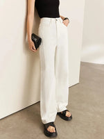 Amii Minimalism Women Jeans 2024 Spring Vintage Denim Pants Loose Wide Leg Pants Women's Casual Pants Female Trousers 12270097