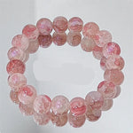 Exquisite Fashion Y2K Sweet Cherry Blossom Bracelet For Women Elegant Flower Crystal Beaded Bracelet Girl Party Jewelry Gift