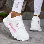 Sneakers Women Lace Up Flats Ladies Outdoor Running Walking Shoes Comfortable Breathable Female Footwear Big size zapatos mujer