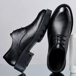 Hidden Heel 8/10CM Cow Leather Men Shoes Office Work Elevator Shoes Brand Man Business Oxfords Footwear Suit Shoes Lift Sneakers