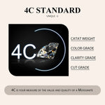 WOSTU Moissanite Mini Butterfly Clover Earrings 925 Silver Diamoind Cut Wedding Party Ear Studs Party Gift For Mom Daughter