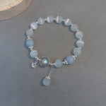 1PC Original Opal Sea Blue Treasure Moonlight Crystal Bracelet Light Luxury Elastic Bracelet For Girls Women Jewelry Accessories