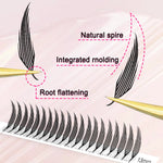Manga Spire New Style Feather Shape Eyelashes Extensions Individual Volume C/D Curl Premade Fans False Lashes 8-15mm Makeup Tool